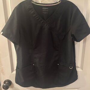 Black Women's Scrubstar Short Sleeve Top (Scrubs) Size Medium